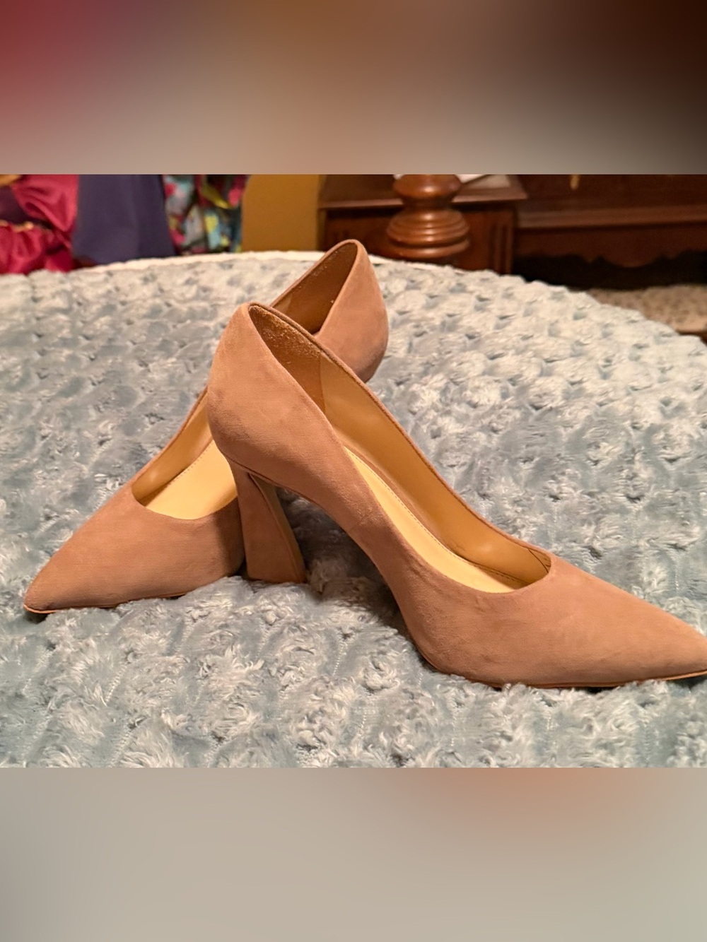 Vince Camuto Pointed Toe Suede Pumps